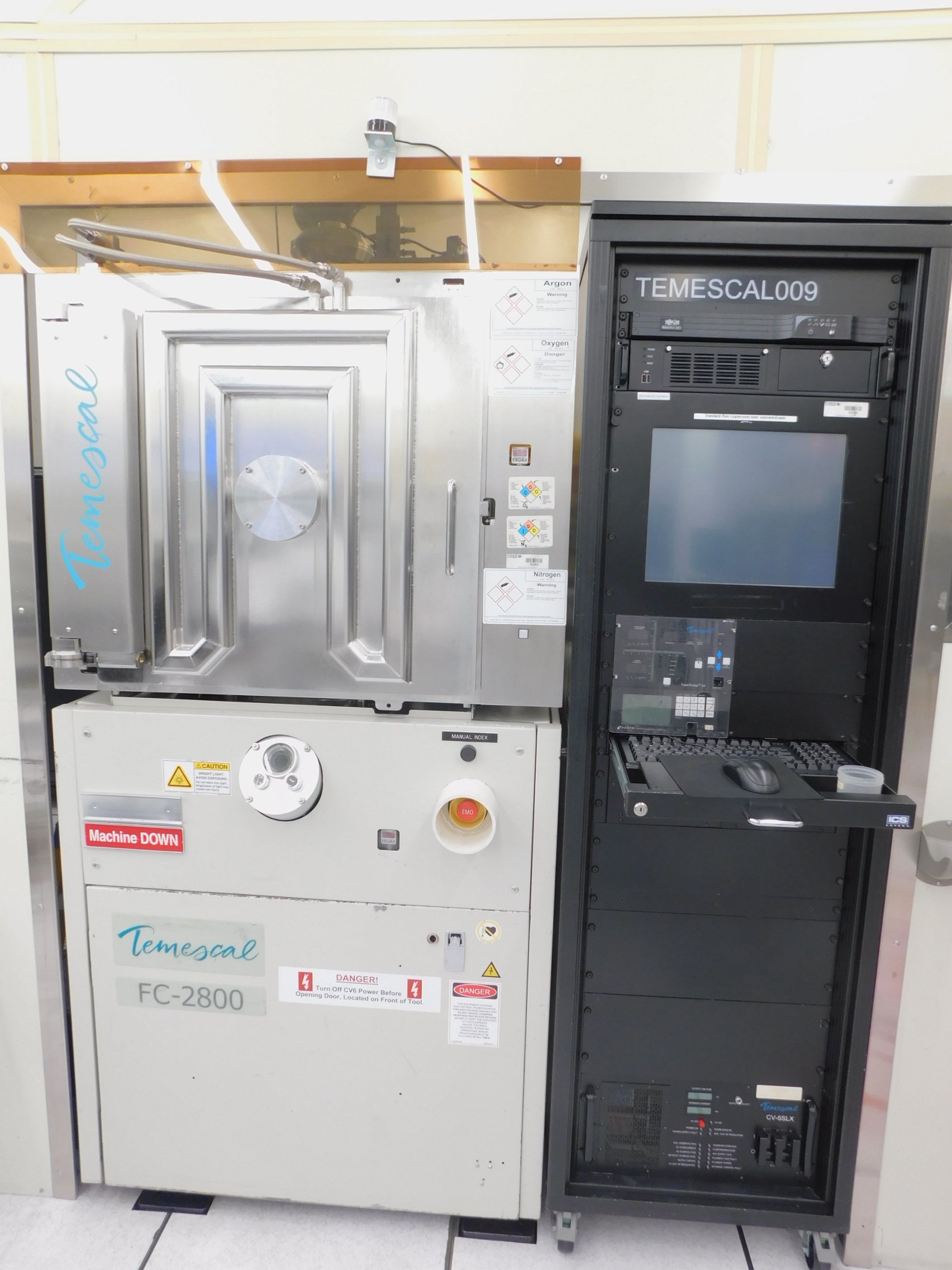Temescal FC-2800 E-beam Evaporator Deposition System
